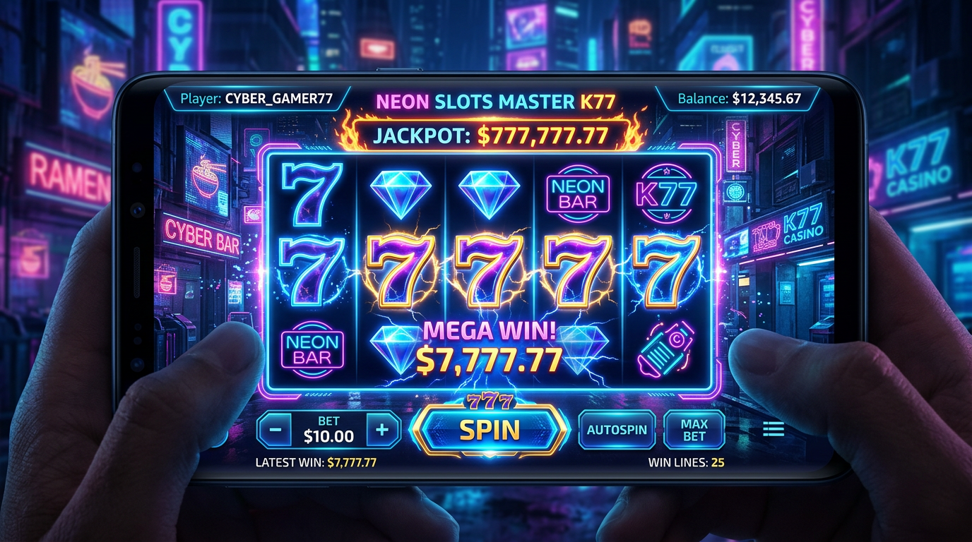 SLOTS MASTER K77 截图示意（案例为脱敏示意）